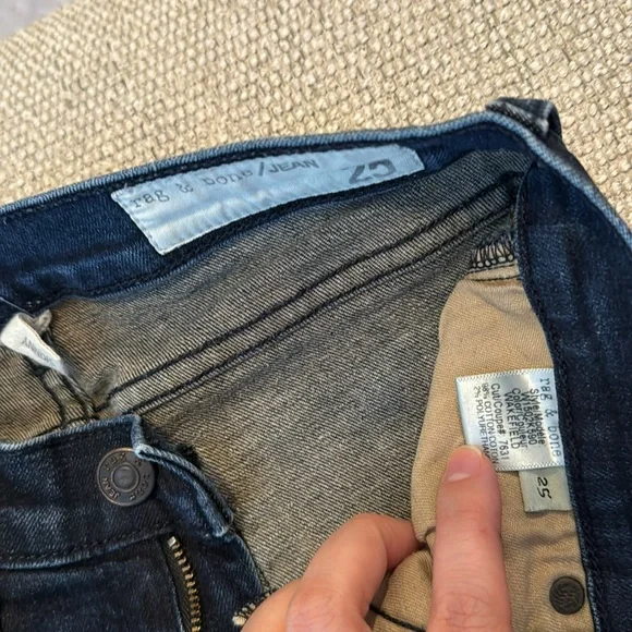 Rag and bone jeans sz 25 - Picture 3 of 3